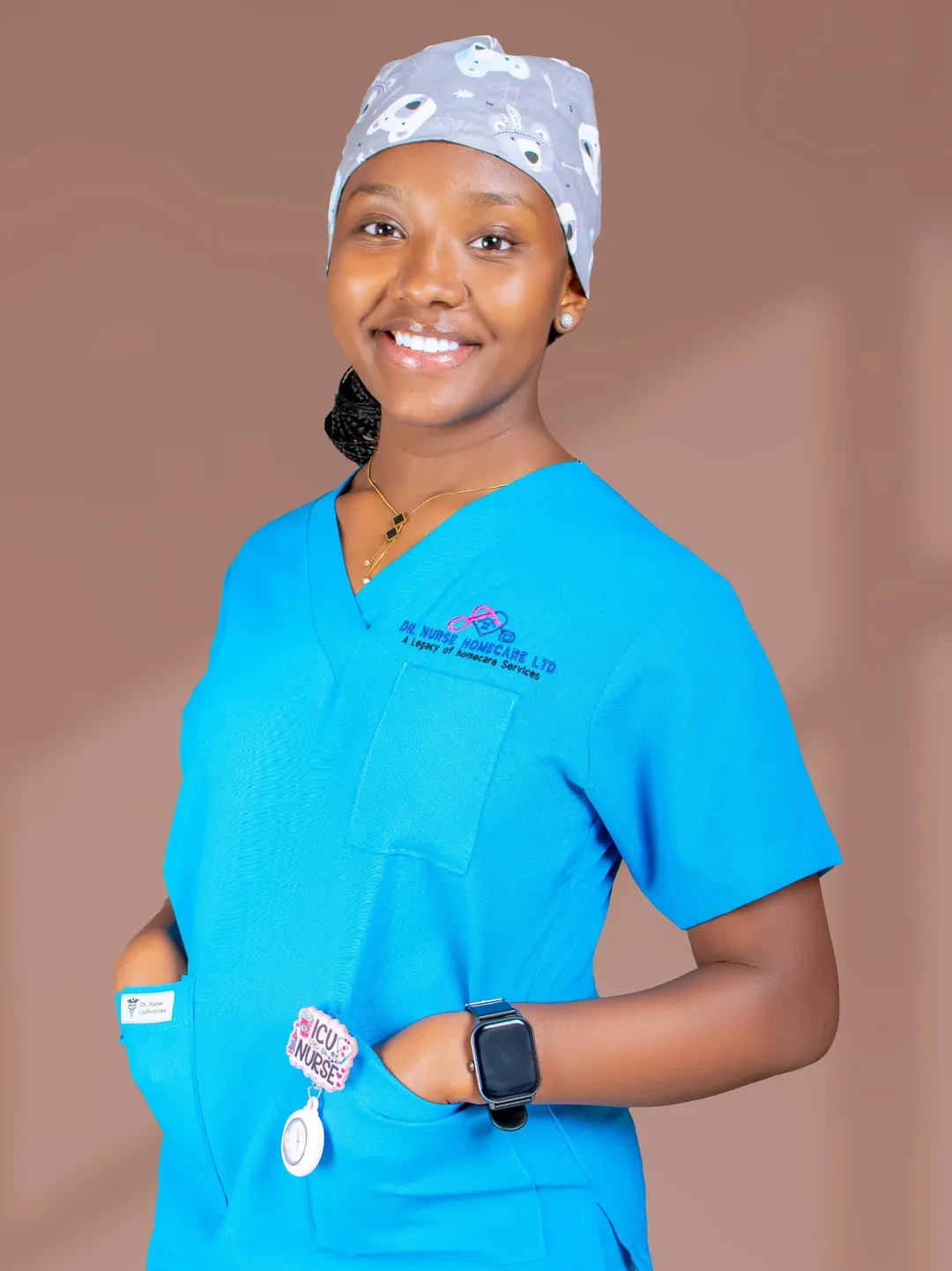 Medical team with ambulance Lasante paramedics